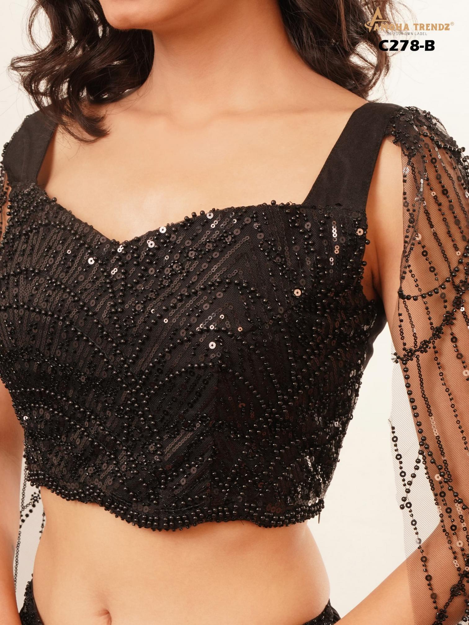 AMOHA TRENDZ C278 LYCRA PLAZO DESIGN FULLY STITCHED IMPORTED CRYSTAL WORK TOP