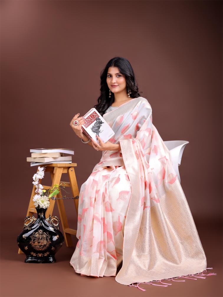 ASTITA COTTON BREEZE FANCY DESIGNER  COTTON FABRIC SAREE WHOLESALE WITH FANCY LATKAN