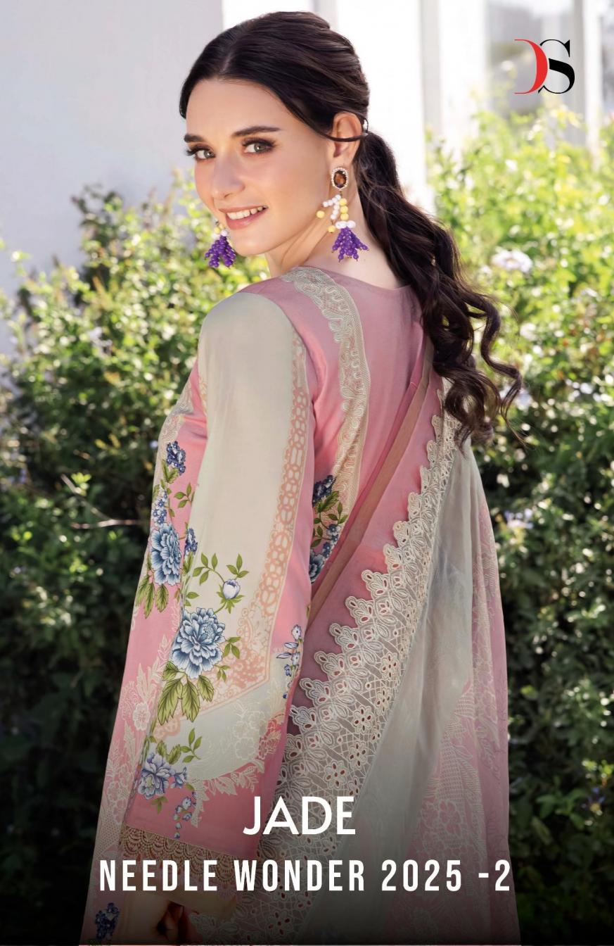 DEEPSY LAUNCH JADE NEEDLE WONDER 2025 VOL 2 PAKISTANI ATTRACTIVE STYLE DRESS