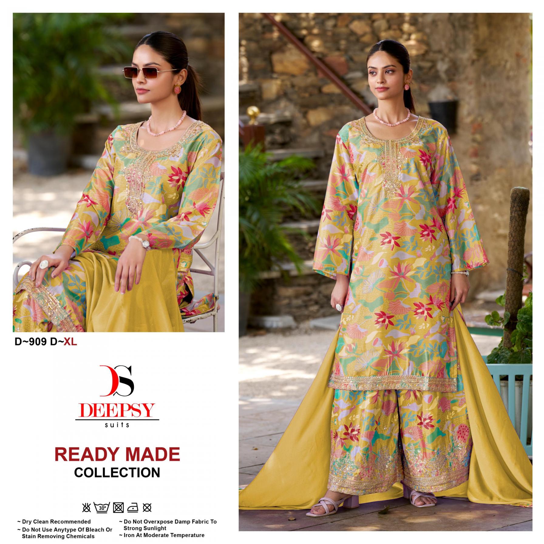 909 by deepsy suits chinon stylish look full stitch plazzo style pakistani dress