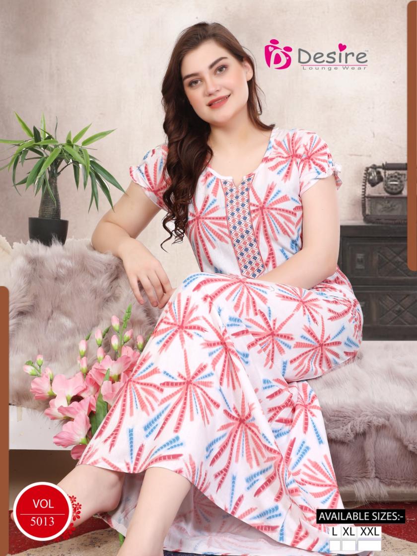 5013 DESIRE LOUNGE WEAR READYMATE FULL LENGTH NIGHTY 