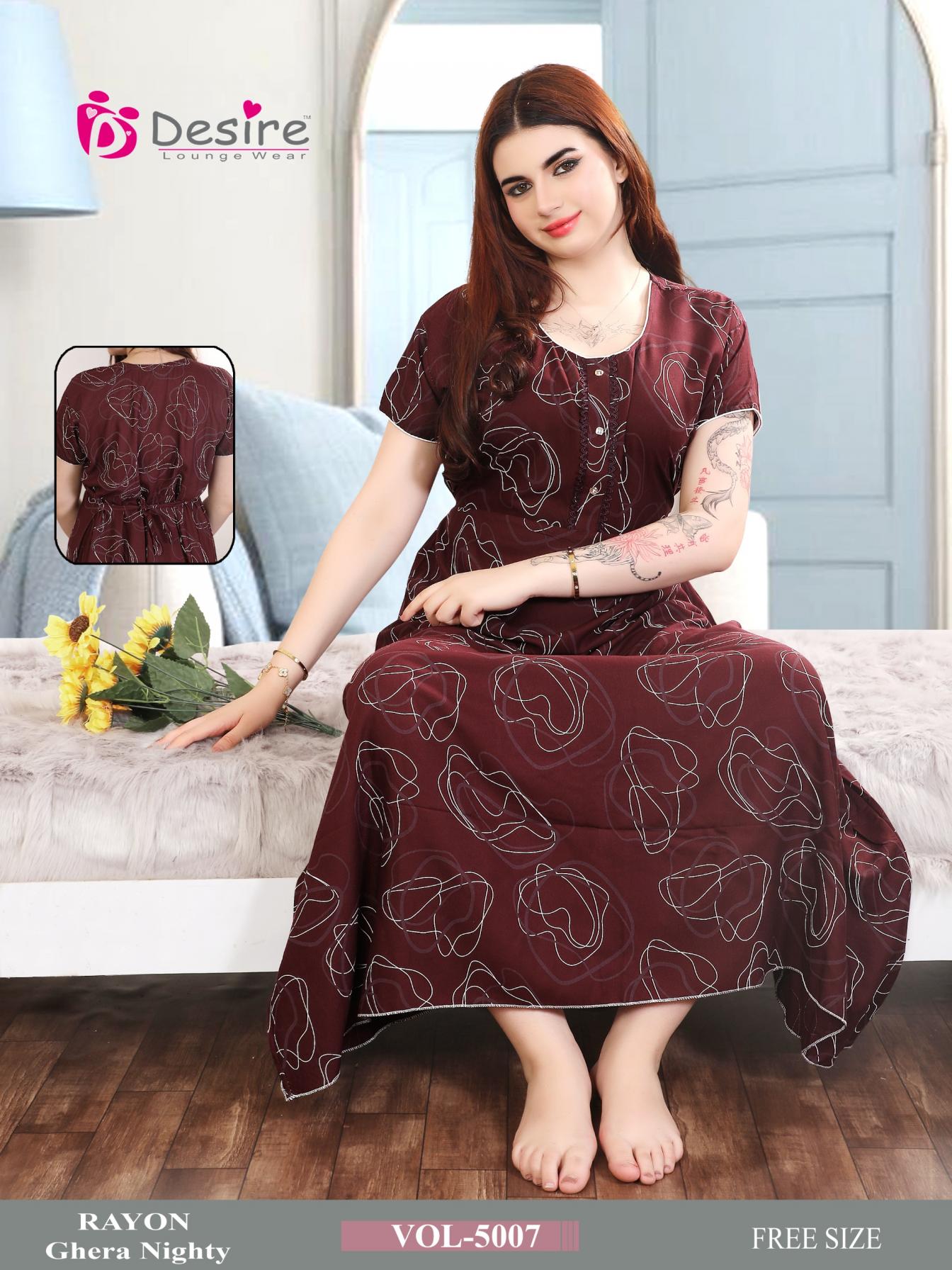 DESIRE PREMIUM RAYON COTTON HOSIERY FULL STITCH DAILY WEAR GHERA NIGHTY 