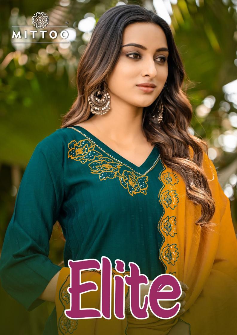 mittoo elite hit design readymade viscose weaving suit for womens 