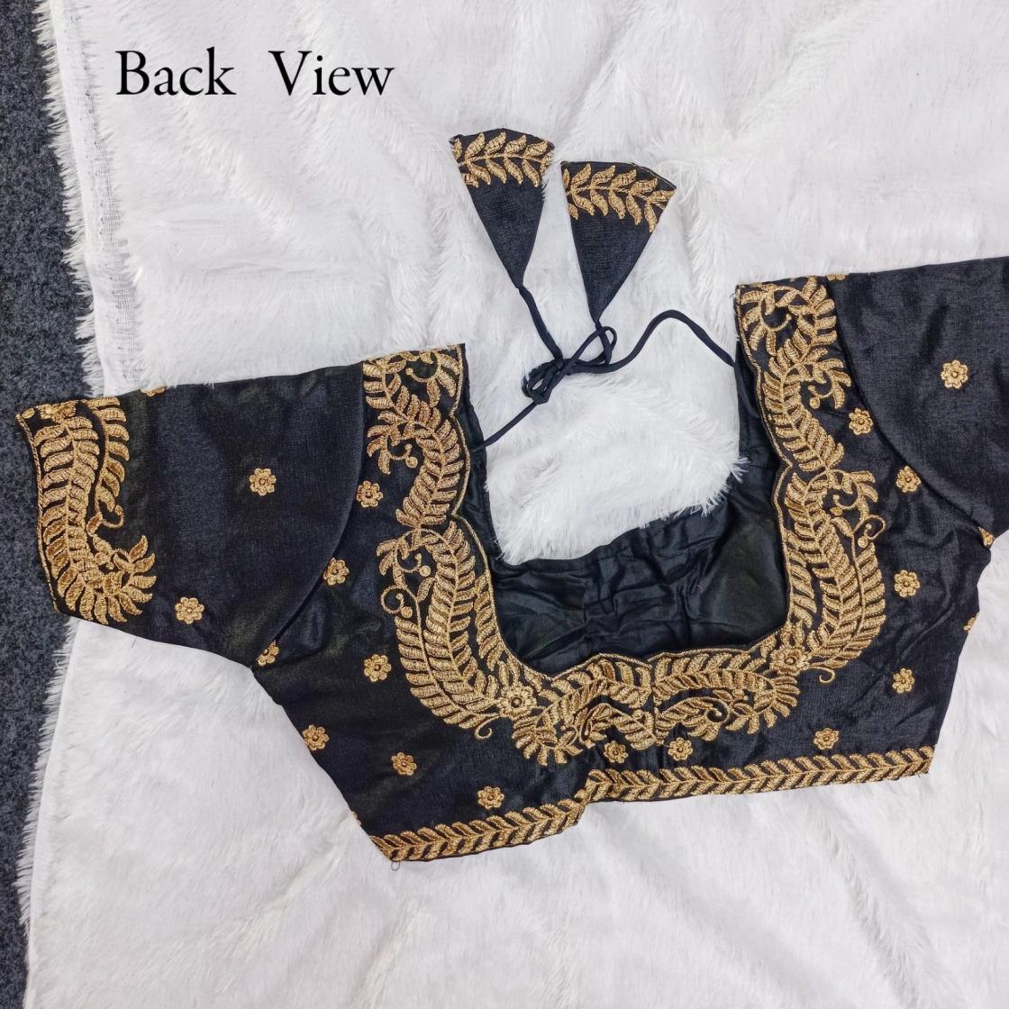 f cut work hit design readymade milan silk party wear blouse 