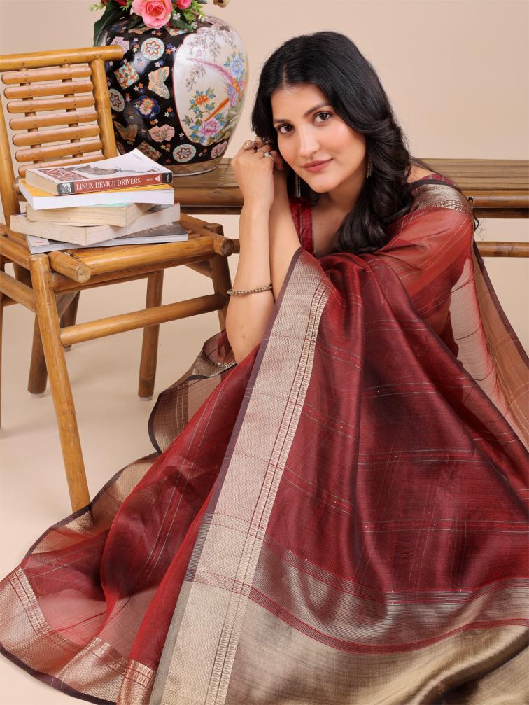 ASTITA GEORGIA FANCY DESIGNER ORGANZA FABRIC SAREE WHOLSALE WITH FANCY LATKAN