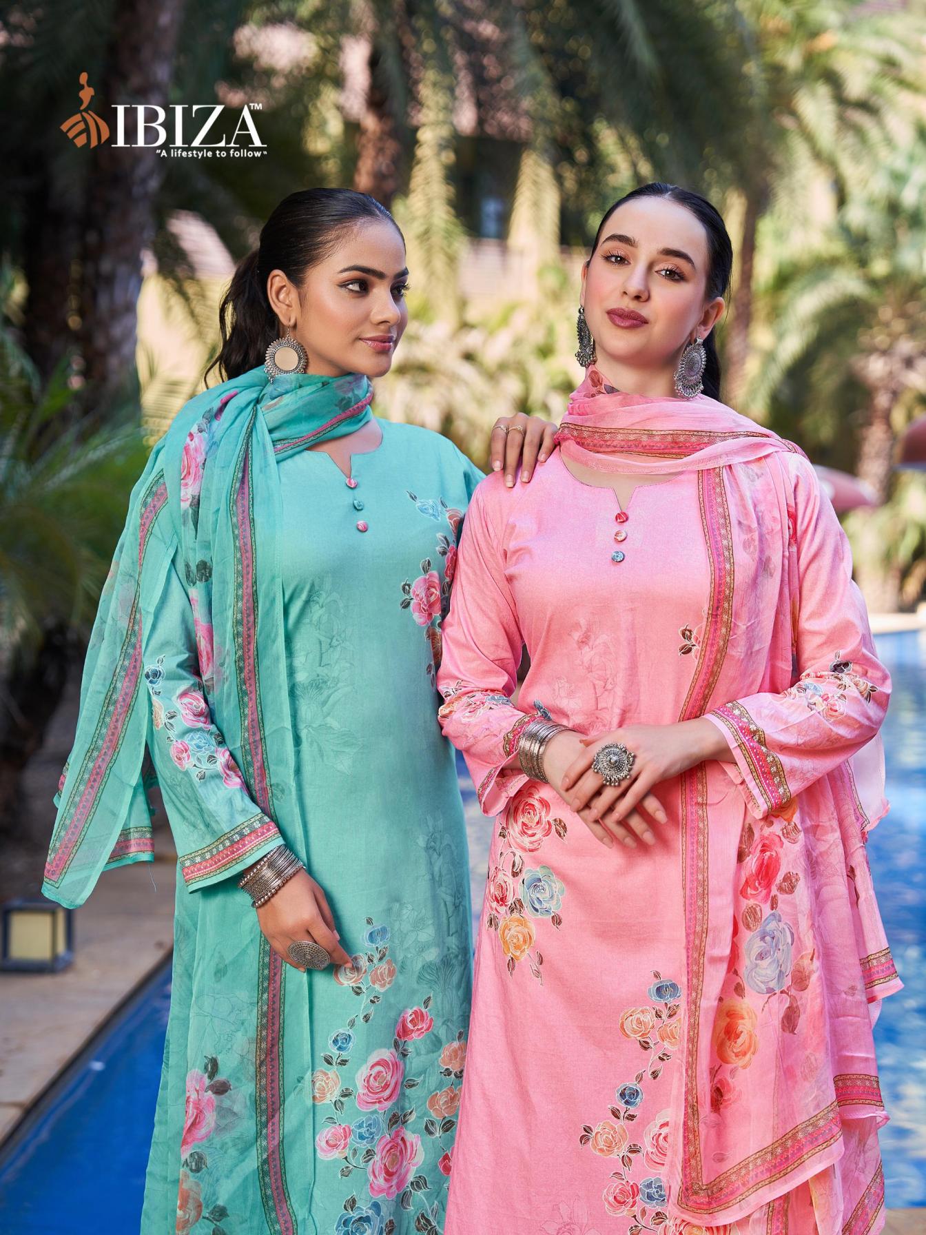 IBIZA HILL QUEEN LAWN COTTON COMFORTABLE SUIT FOR WOMENS  