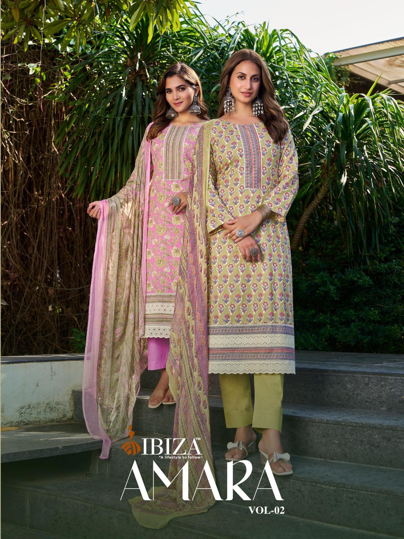AMARA VOL 2 BY IBIZA COTTON FANCY SALWAR KAMEEZ COLLECTION 