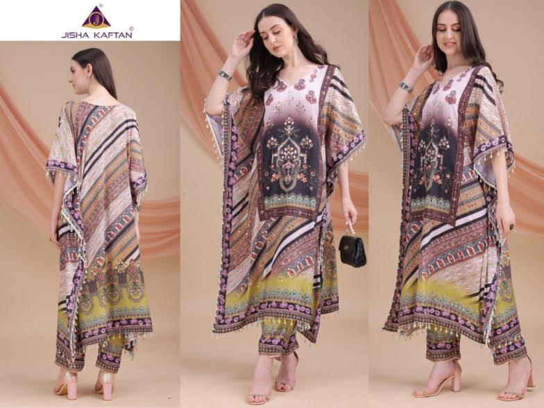 JISHA KAFTAN Presents  Kaftan Co Ord Set With Value Addition Volume