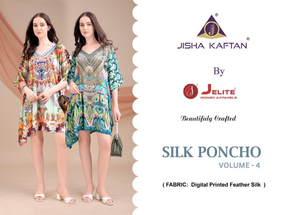 JISHA KAFTAN PRESENTS  SILK PONCHO VOL 4 