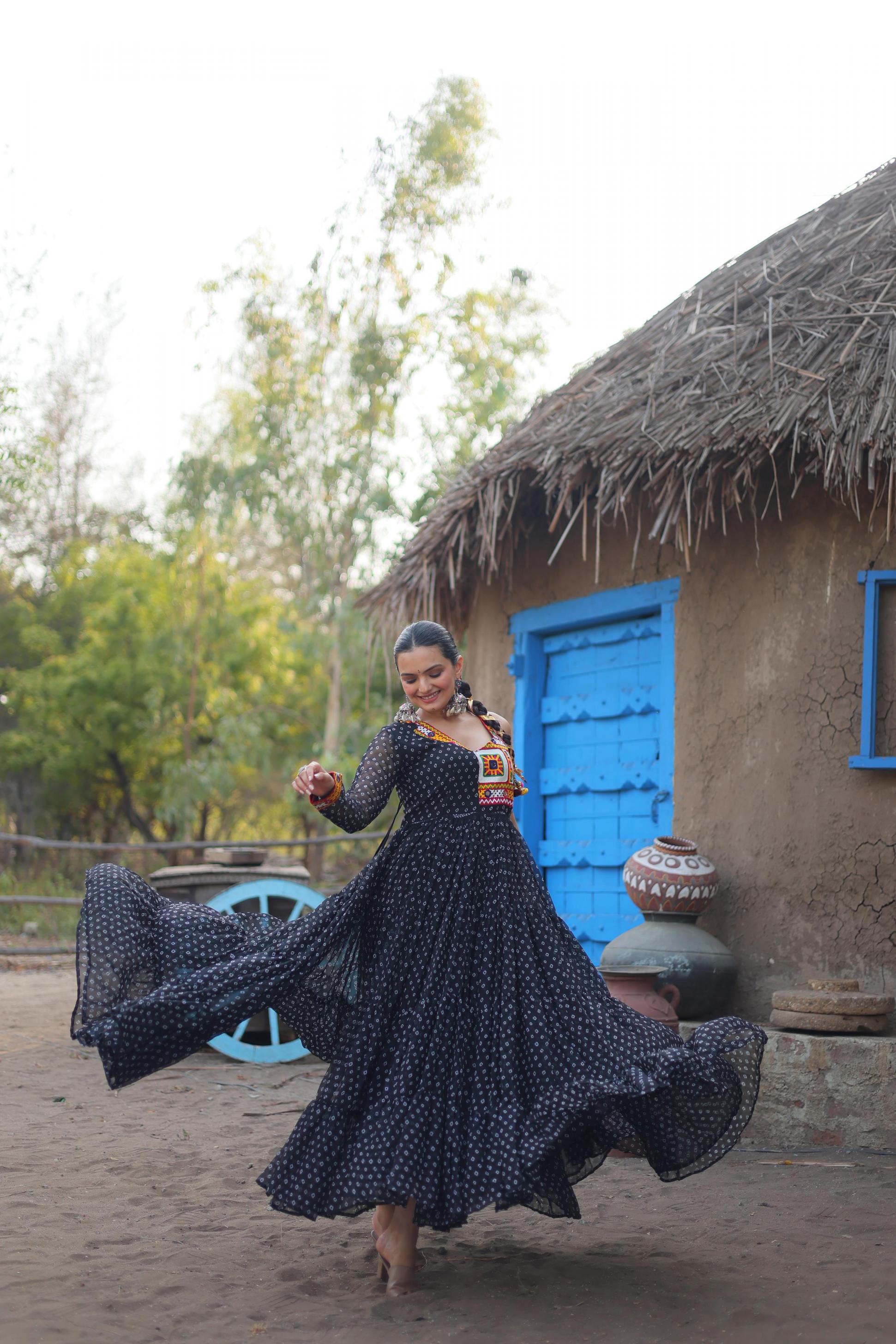 KA 1114 NEW LAUCH SUPER FANCY GEORGETTE READYMADE GOWN 
