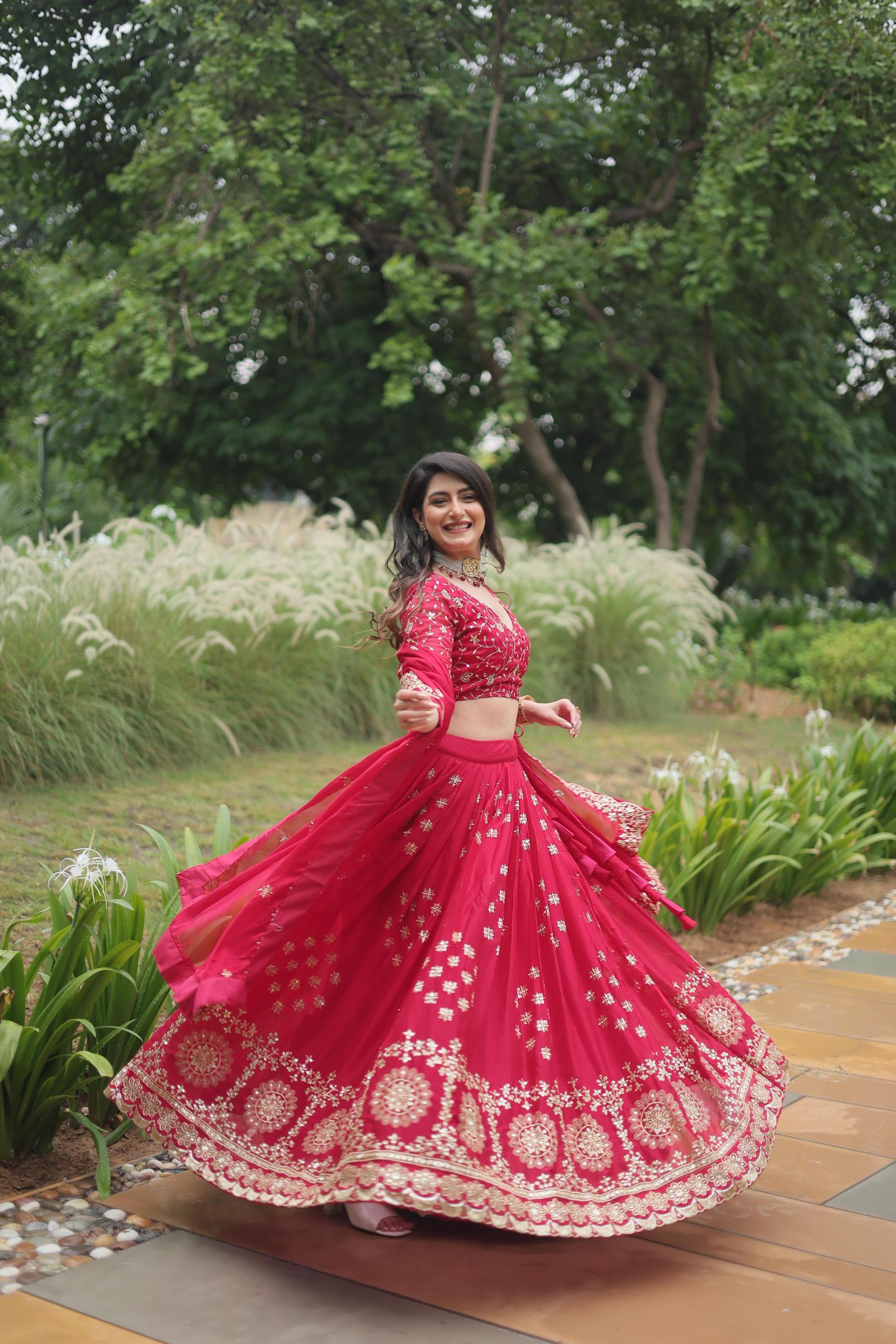 KA 5035 HALF SAREE RANGOLI SILK STITCH LEHENGA UNSTITCH CHOLI SUPPLIER 