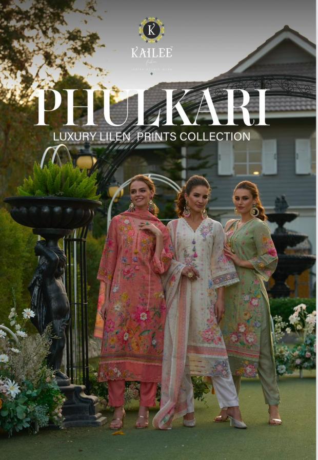 PHULKARI BY KAILEE FASHION LINEN EXCLUSIVE FULL STITCH SUIT FOR WOMENS 