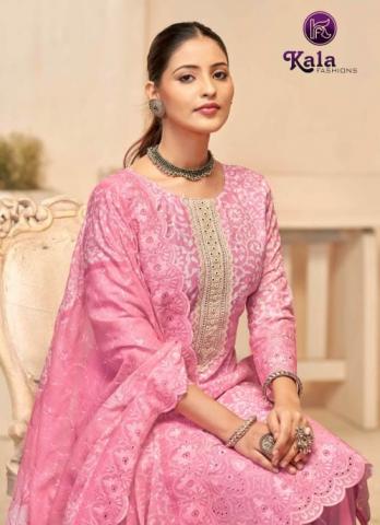 SAKSHI BY KALA FASHION FANCY READYMADE KURTI WITH PANT AND DUPATTA 
