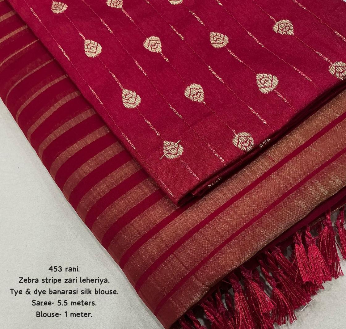 kc 453 zebra leheriya georgette casual saree for womens 
