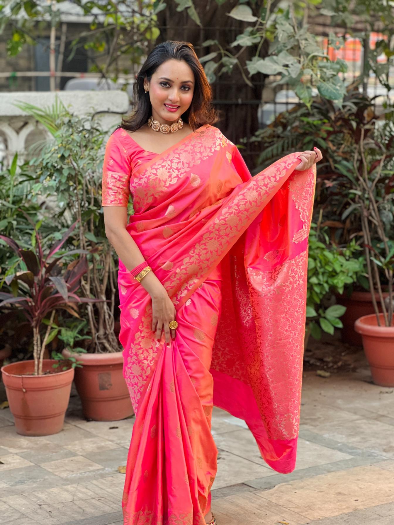 kc 7004 banarasi silk designer weaving design saree for womens 