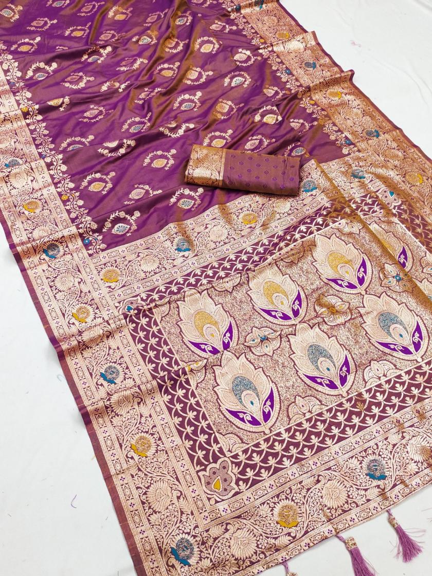 KC 7010 HIT DESIGN BANARASI SILK MEENAKARI SAREE EXPORTS 