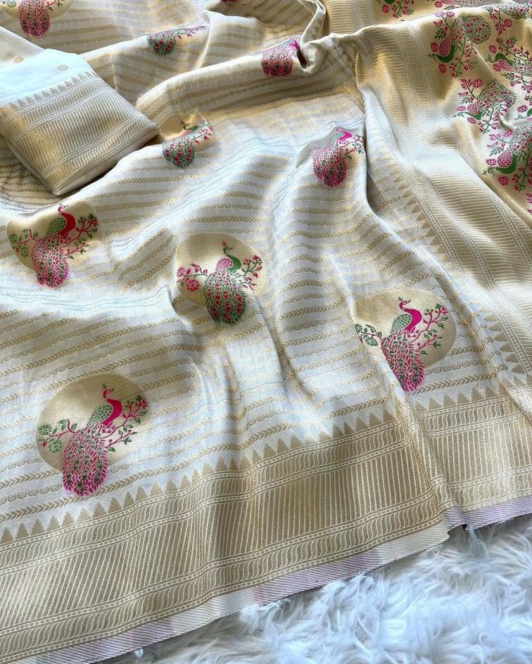 KC 319 BY KESARI PARTY WEAR CRAPE SILK SAREE