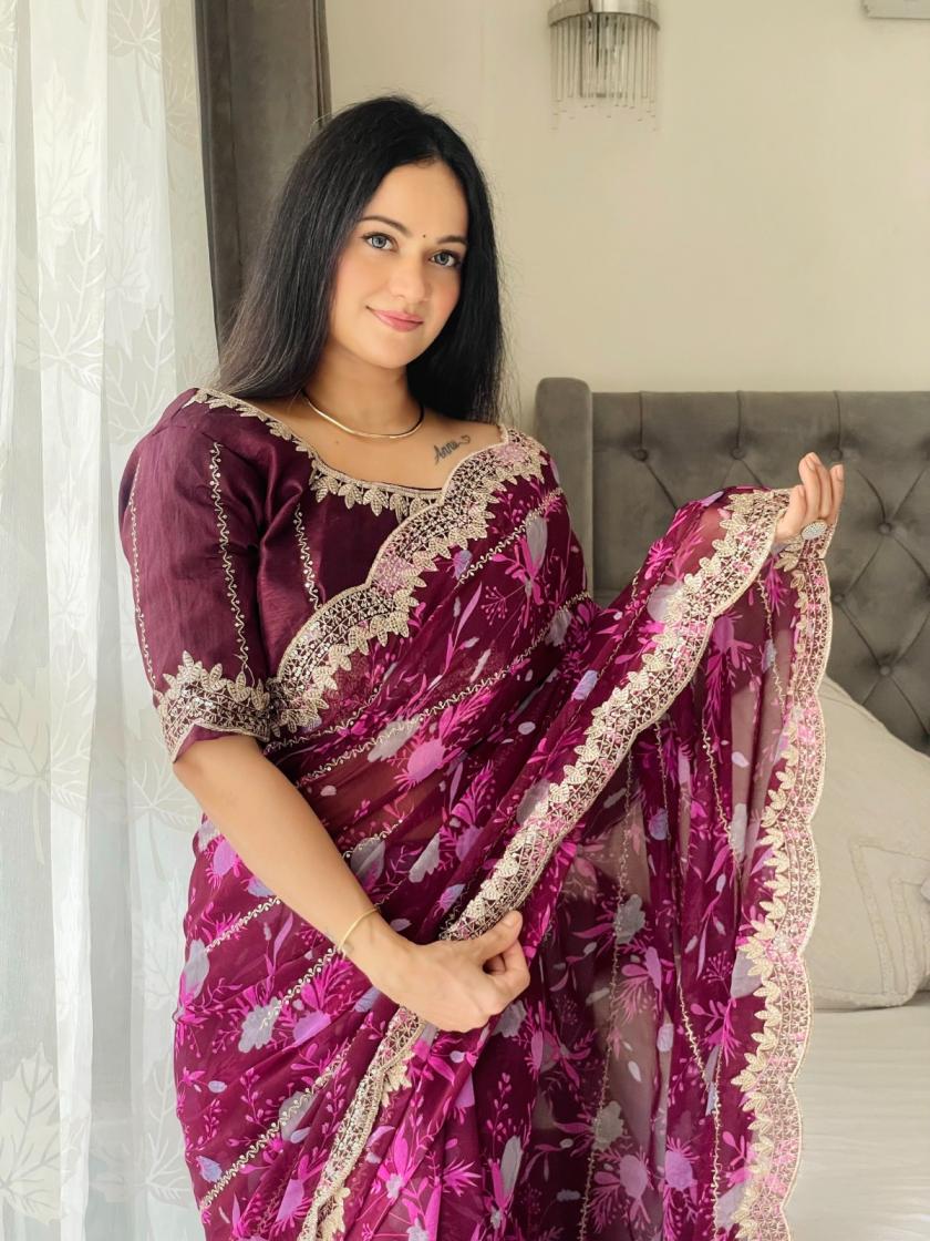 KIA VOL 2 LAUNCH GEORGETTE GORGEOUS LOOK SAREES