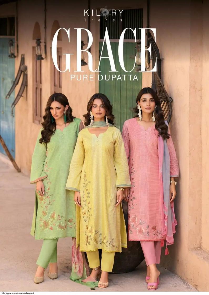 GRACE BY KILORY TRENDS FANCY PRINTED 3 PCS DRESS
