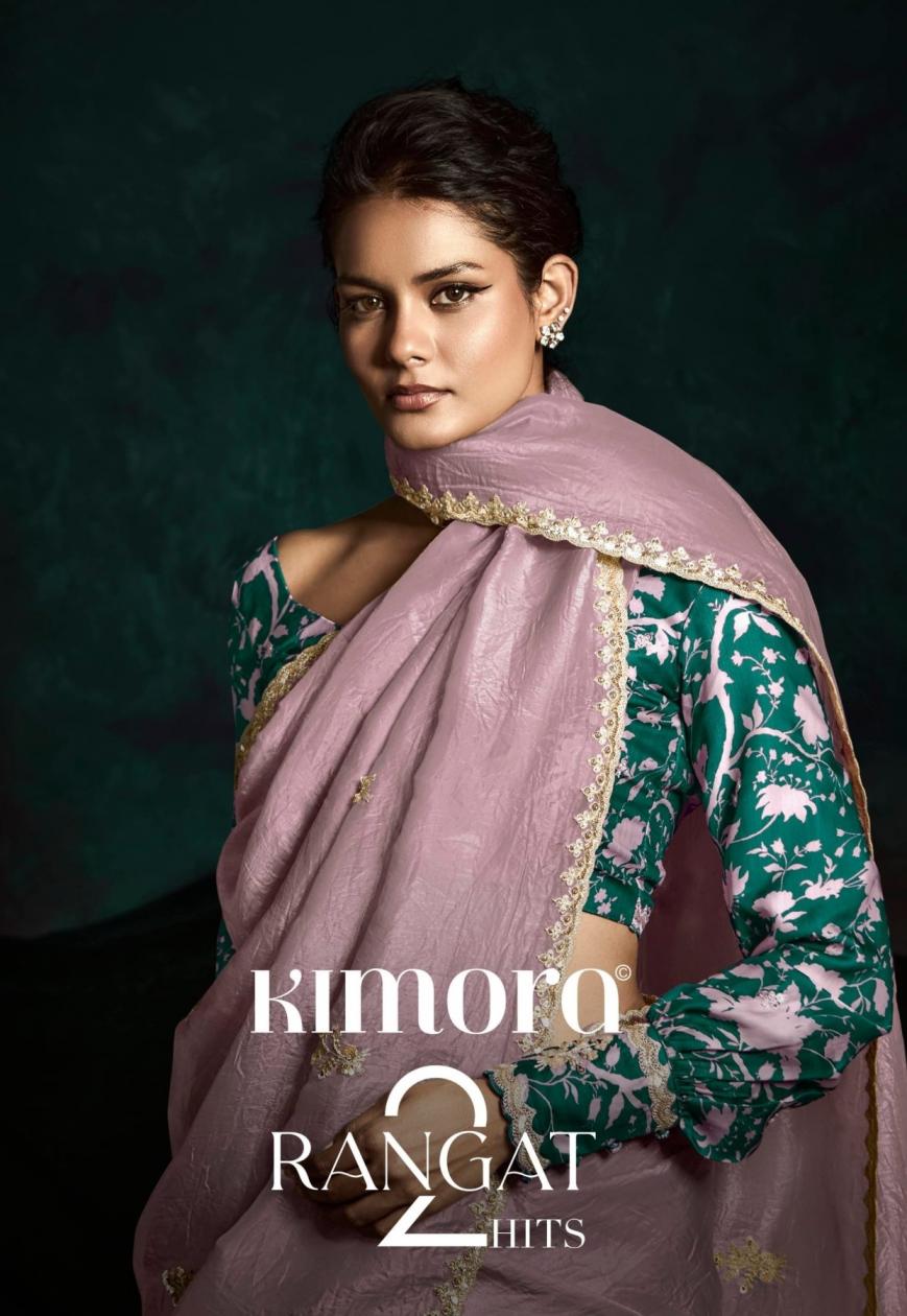 rangat 2175 colours by kimora beautified hit design fashionable sarees 