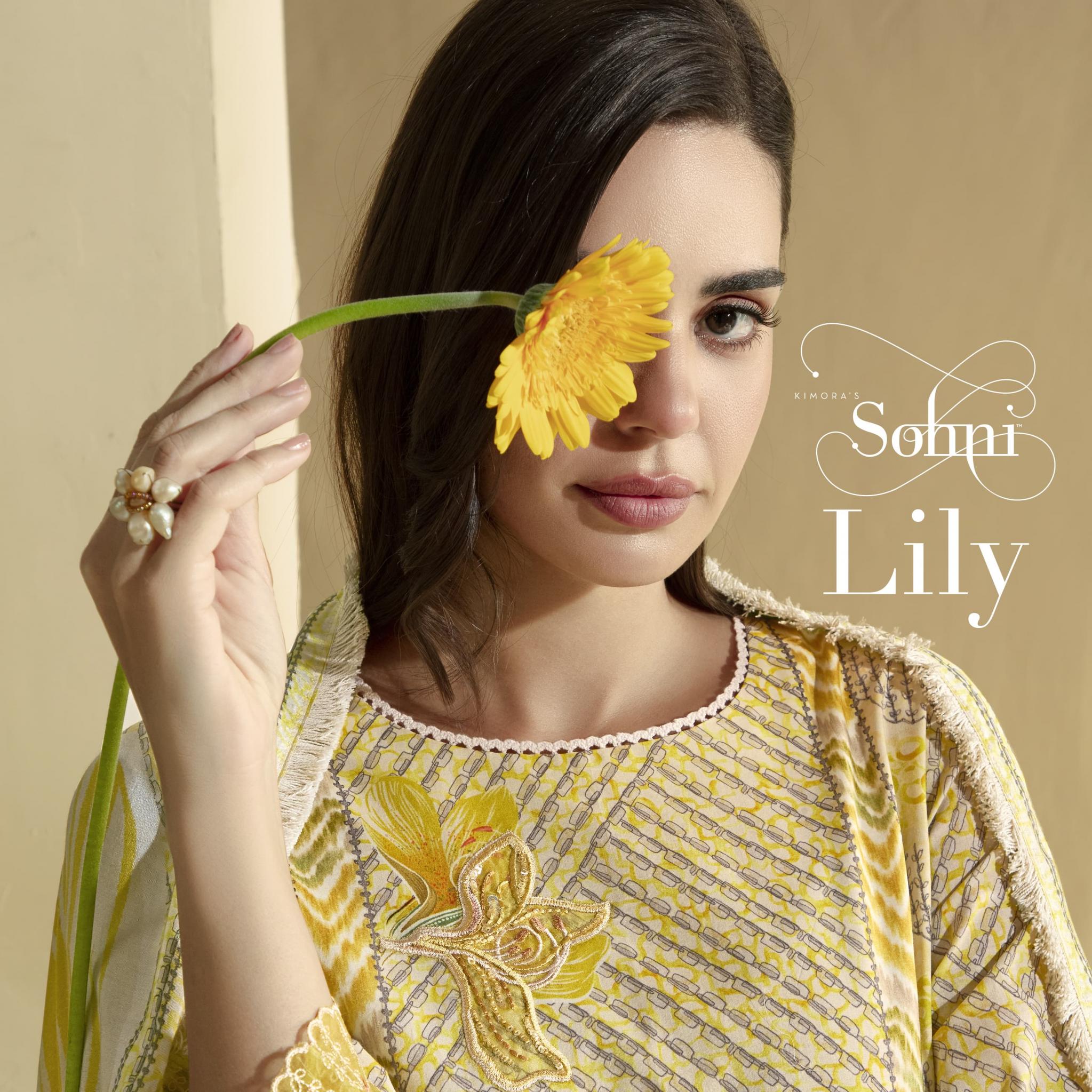LILY VOL 3 BY KIMORA SOHNI LAWN COTTON PRETTY LOOK SALWAR KAMEEZ