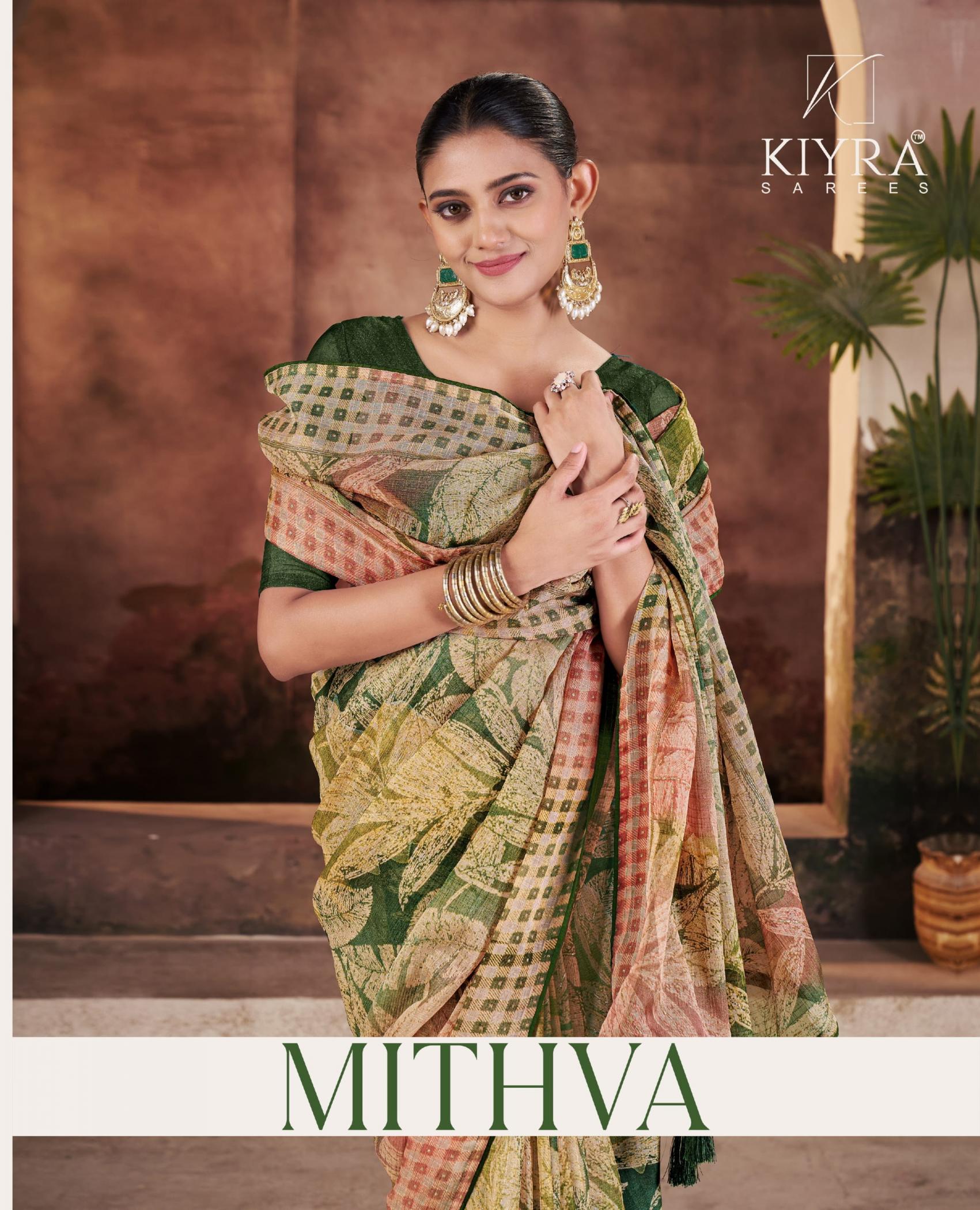 KIYRA MITHVA DIMOND CHID FANCY LOOK SAREE 