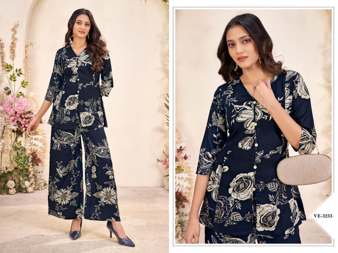 LADIES FLAVOUR 3232 & 3233 STYLISH LOOK RAYON FULL STITCH CO-ORD SETS
