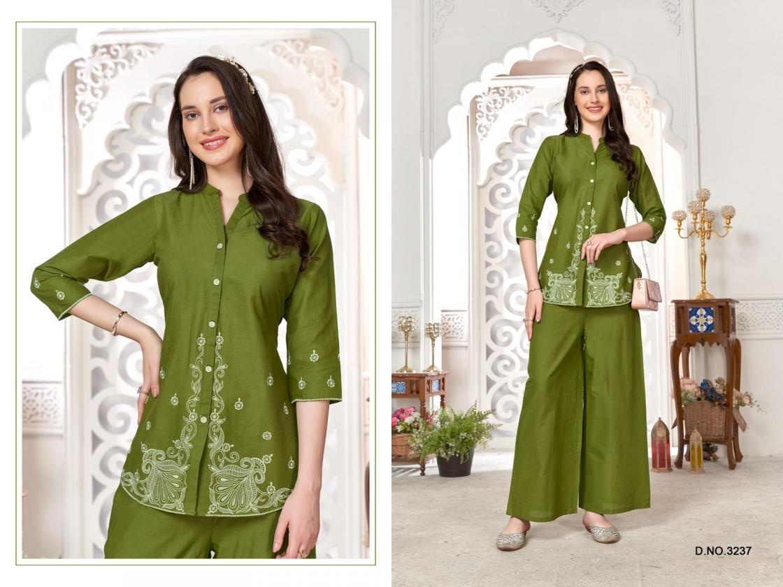 3234-3239 BY LADIES FLAVOUR CLASSIC LOOK FULLY STITCH COMBO CO-ORD SETS 