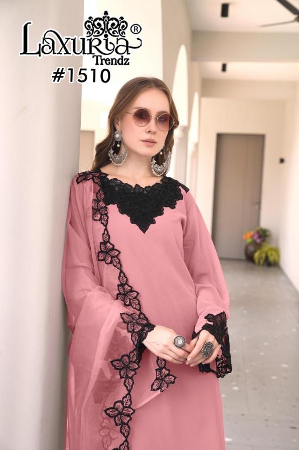 1510 by laxuria trendz fox hit design full stitch pakistani 3pcs dress