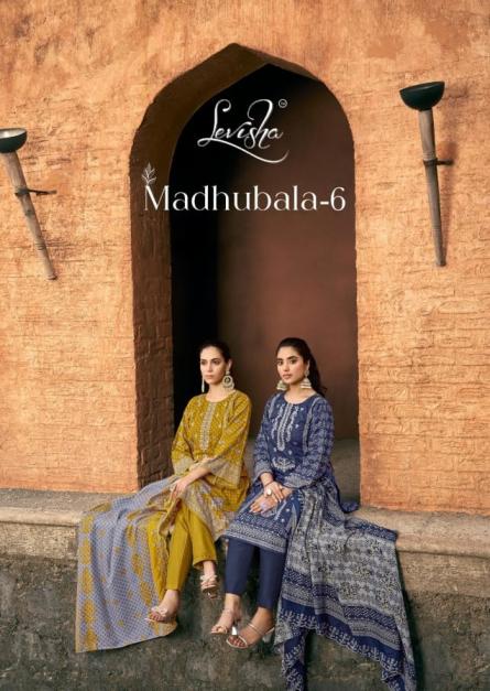 MADHUBALA 6 BY LEVISHA PRINTED PAKISTANI STYLE DRESS