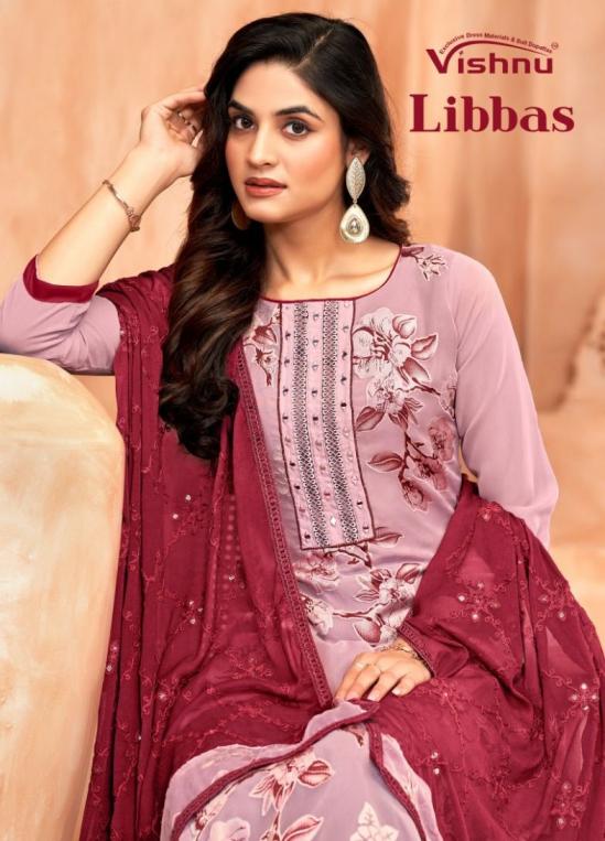 vishnu libbas casual wear georgette brasso suit for womens 