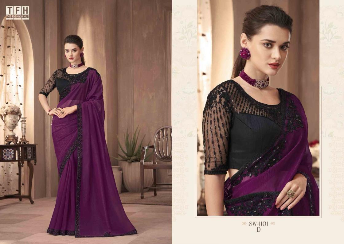 DIAMOND BY TFH FANCY SEQUENCE SAREE