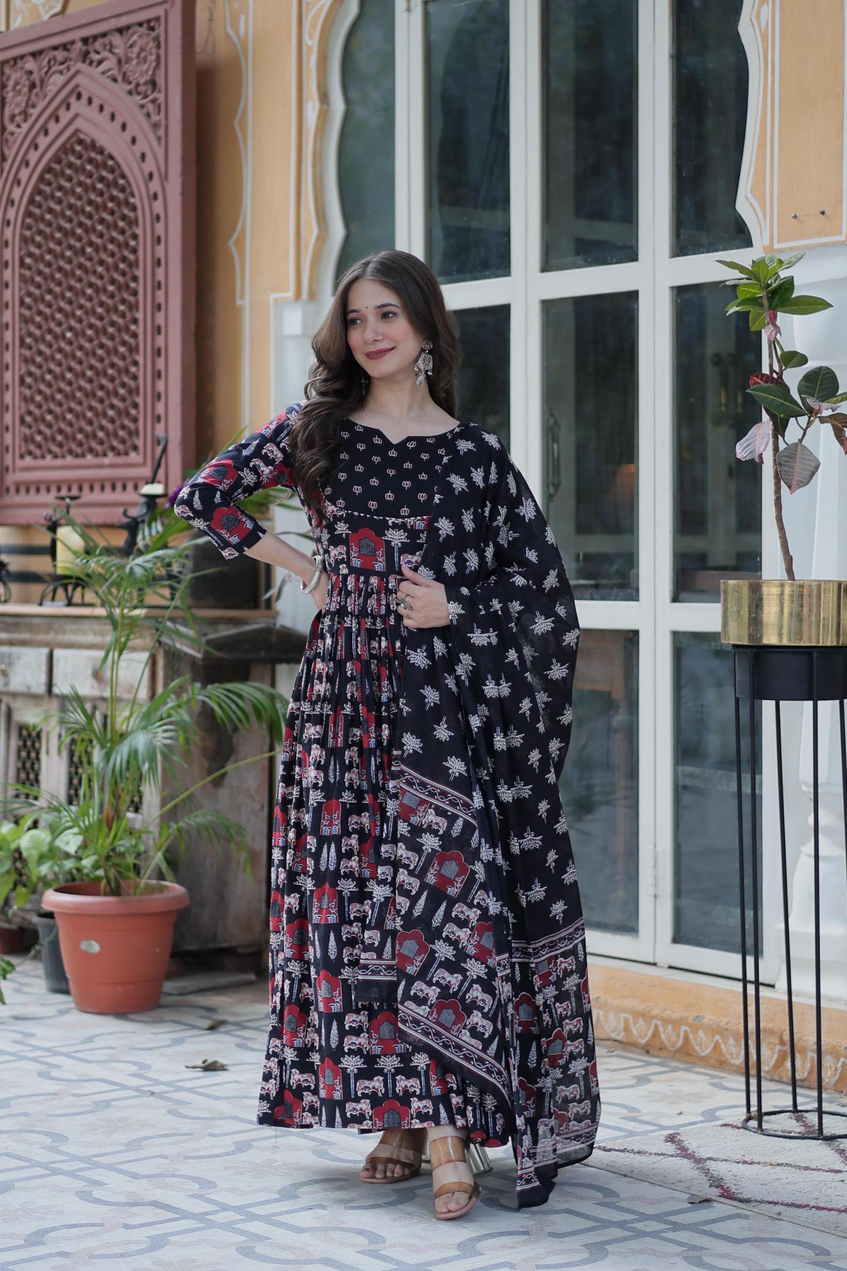 LW 9222 POPULAR DESIGN FULLY STITCH COTTON SUIT FOR WOMENS 