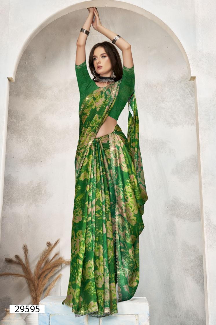 MADELYN VOL 2 STYLISH FLORAL PRINT CHIFFON SAREE 