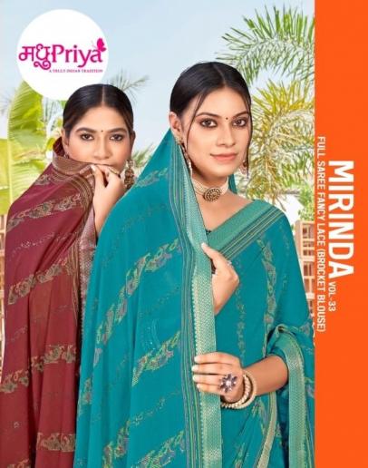 MIRINDA VOL 33 BY MADHUPRIYA DANI BEAUTIFUL LOOK SAREE 