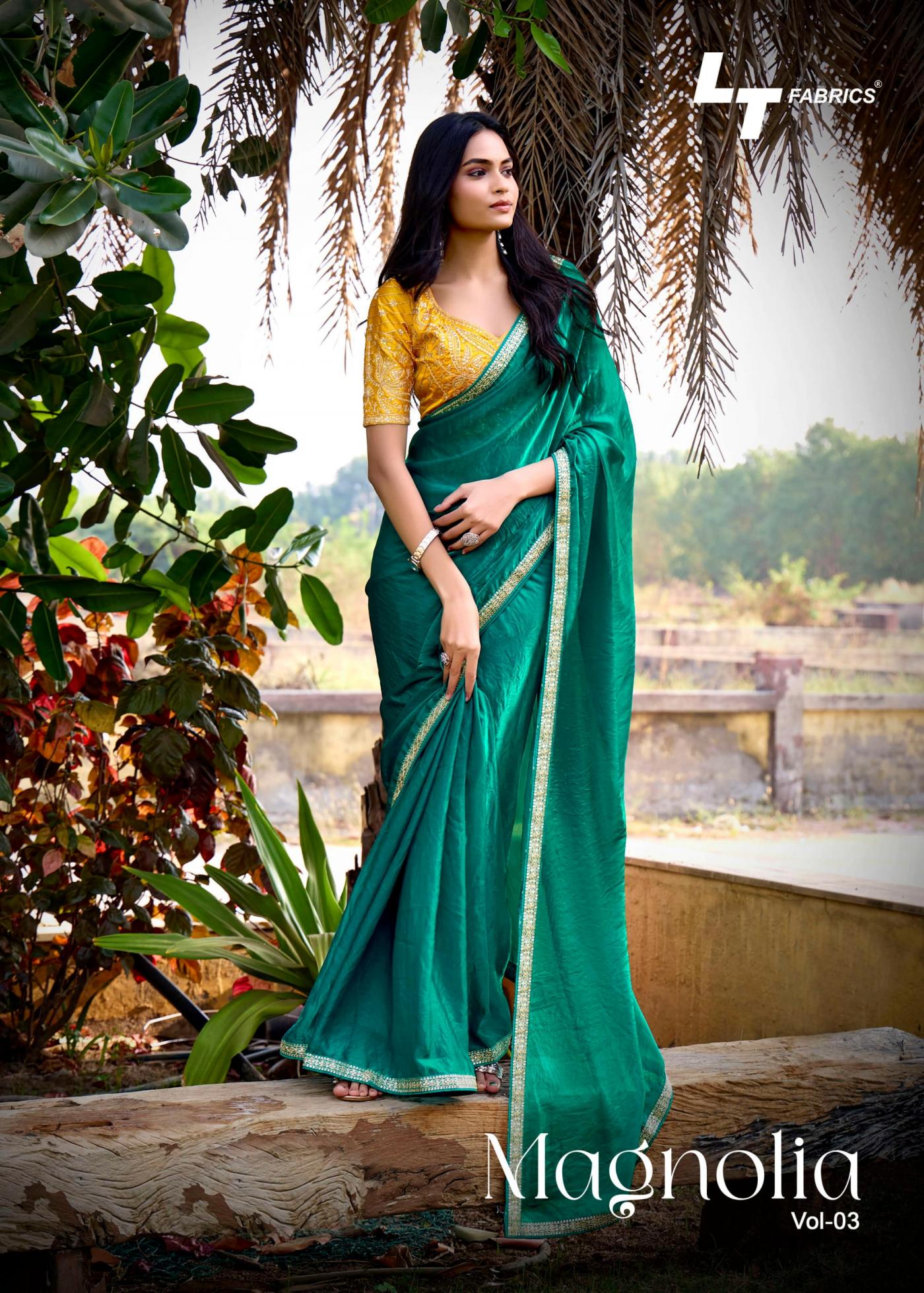 LT FASHION MAGNOLIA VOL 3 MALAI SILK SUMMER BEAUTY SAREES 