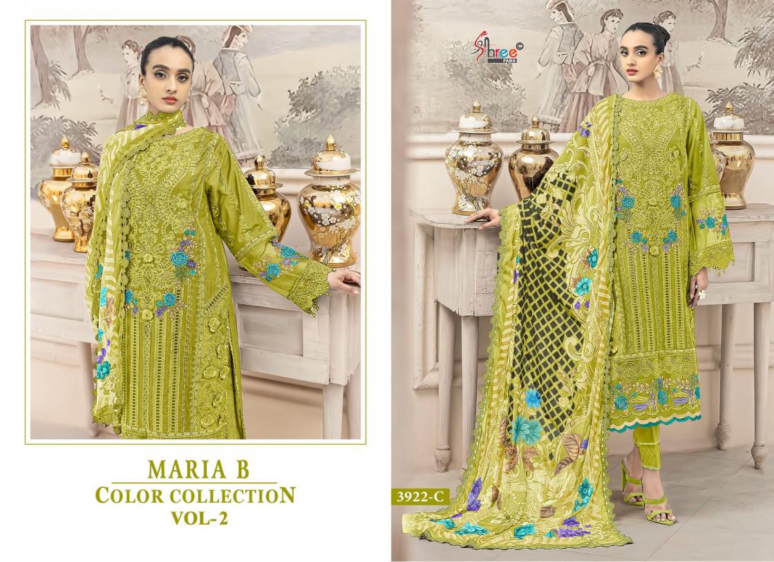 SHREE FABS BY MARIYA B COLOR COLLECTION 2 UNSTITCHED PAKISTANI SUITS 