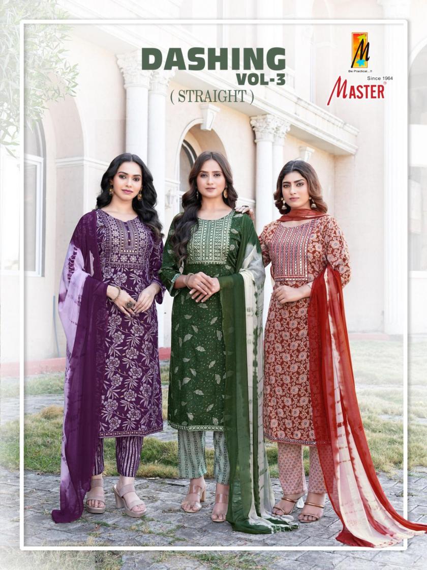 dashing vol 3 by master full stitch capsule print suit for womens 