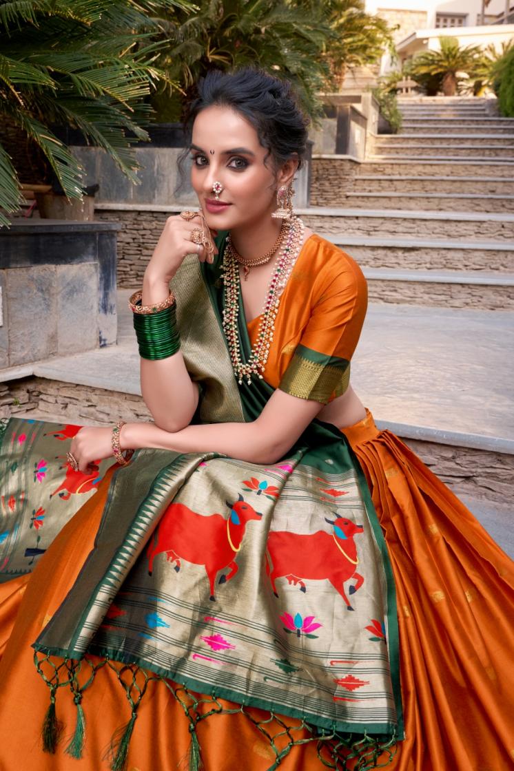 mirudha lnb2017 jacquard silk zari work stitch lehenga unstitch choli online 