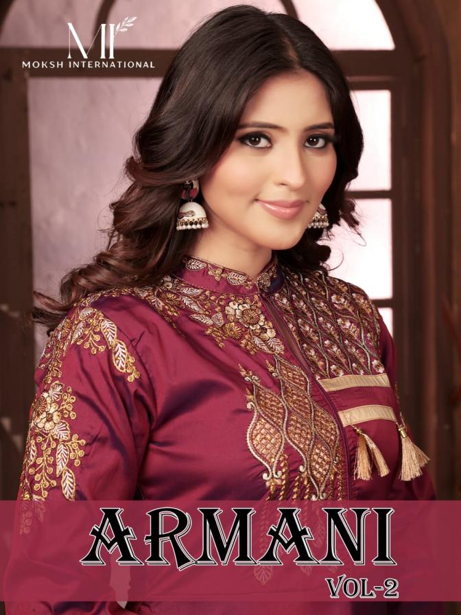 armani vol 2 by vardan silk designer long gown