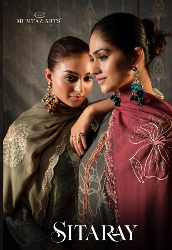 sitaray by mumtaz arts unique colours viscose muslin suit for women