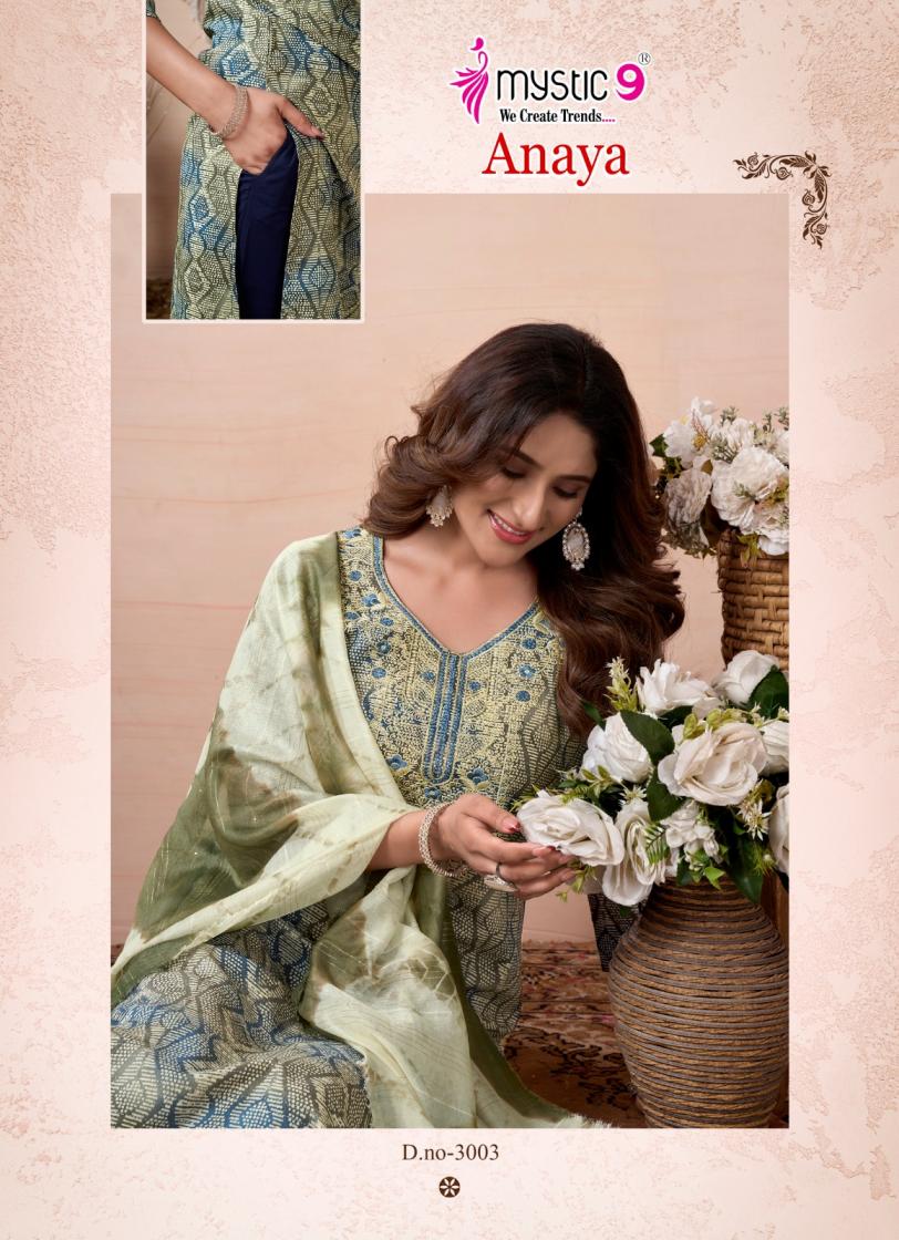 ANAYA VOL 3 BY MYSTIC9 RAYON DESIGNER 3 PC SET 