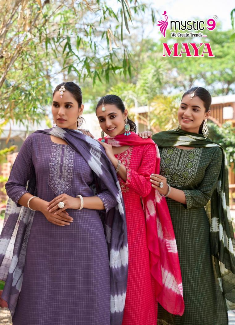 MAYA VOL 2 BY MYSTIC9 FULLY STITCH CASUAL SALWAR KAMEEZ 