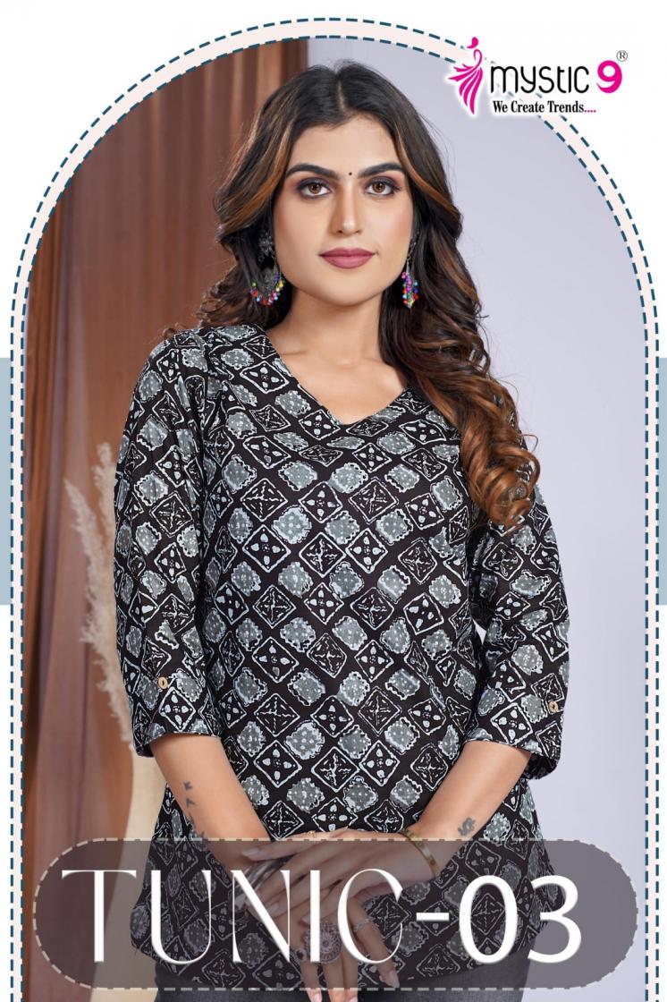 TUNIC VOL 3 BY MYSTIC9 PURE COTTON CASUAL WEAR TUNIC