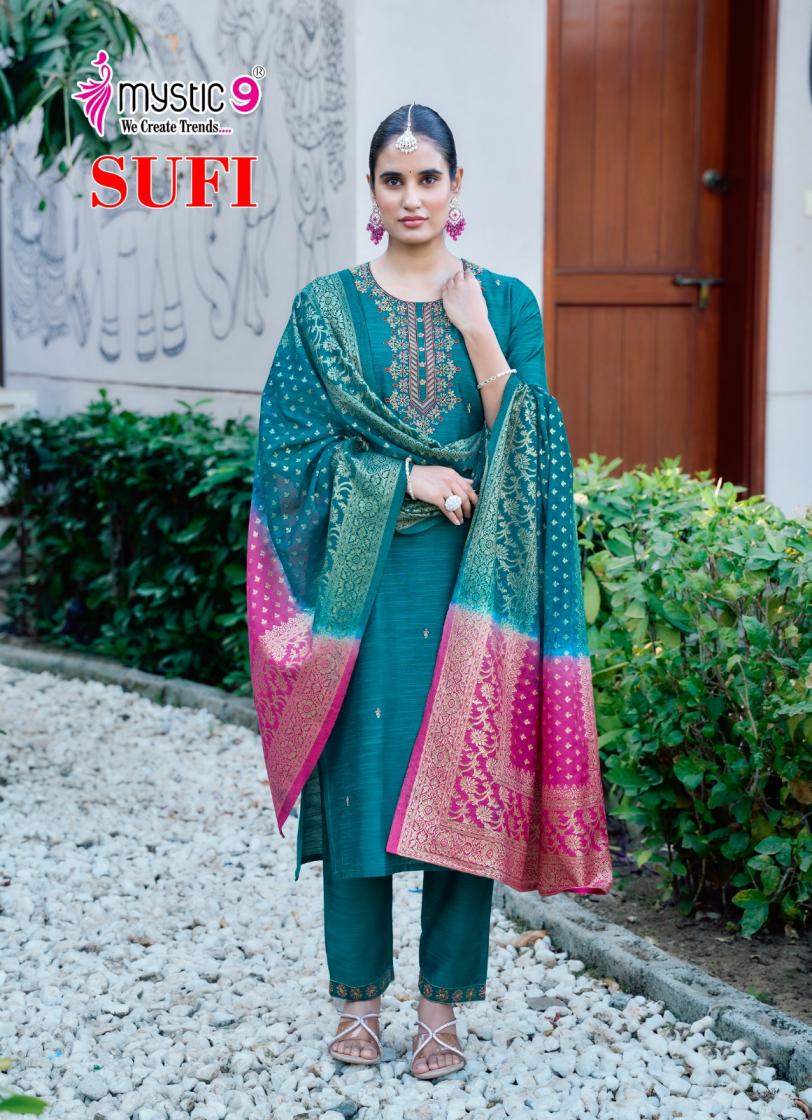 sufi vol 1 by mystic9 readymade unique banglore silk suit for womens 