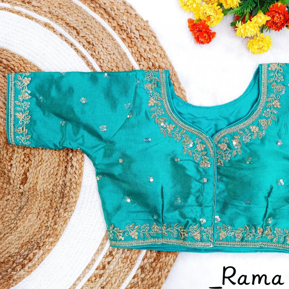  new krishna milan hit design silk fashionable blouse  