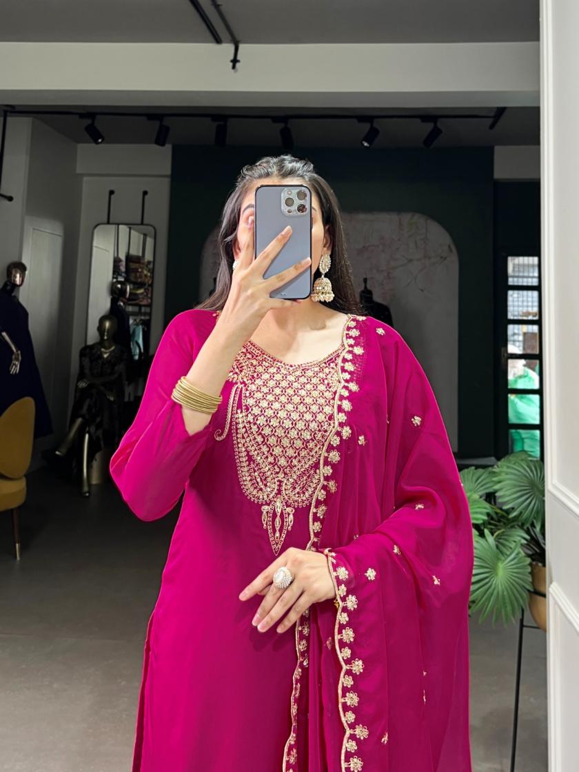 nnk3036 organza popular design full stitch single salwar kameez 