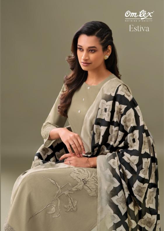 estiva by omtex lawn cotton casual dress material online 