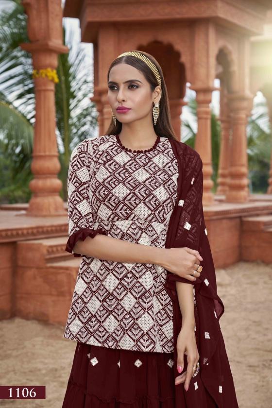 MURAAD VOL 1 BY AAWIYA READYMADE FOX GEORGETTE SKIRT STYLE 3PCS DRESS