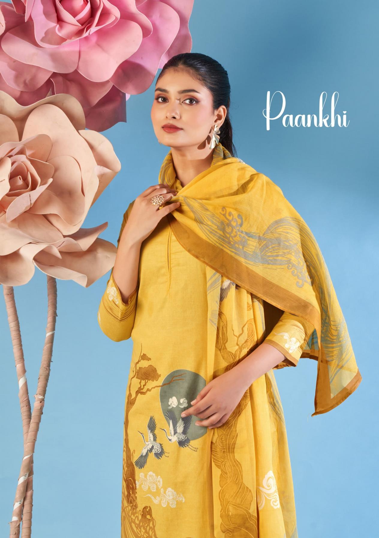 SARGAM PAANKHI CASUAL WEAR CAMBRIC PRINT DRESS MATERIALS 